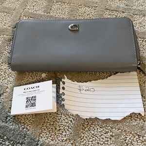 Coach Silver Gray Wallet